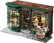 CUTEBEE DIY Miniature Dollhouse Kit, 3D Wooden Puzzle Miniature House Kit Mini House Kit with Dust Cover Tiny House Kit to Build (Magic Tiny House)
