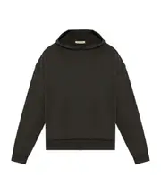 Fear of God Logo Plaque Long-Sleeved Hoodie XL,L,XXL Black