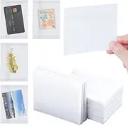 50 PCS Glassine Envelopes 4.5 × 3.2 Inch Translucent Envelopes for Stamps, Clear Envelopes Self Sealing Mini Envelopes for Seeds Stamp Coin Collecting Lottery Ticket Card