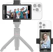 5" Phone Vlog Selfie Monitor Screen,Magnetic Phone Holder,Using Phone Rear Camera for Teleprompter Live Stream Selfie Vlog TikTok,Only Compatible with iPhone (Support 4K 30fps Wired Recording)