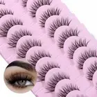 Look Light Volume Wispy Cat Eye Fake Eyelashes False Eyelashes Faux Mink Lashes