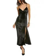 alice + olivia Julietta Silk-Blend Slip Dress