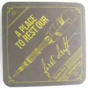 PLACE TO REST 1ST DRAFT Beer COASTER Mat, Atlas Brew Works, WASHINGTON D.C. 2019