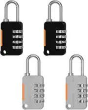 Upgraded Version Combination Padlock 4 Digit Number Lock Set Your Own Password O