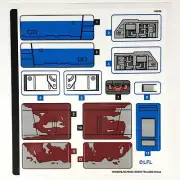LEGO STICKER SHEET 75364 New Republic E-Wing vs. Shin Hati's Starfighter Ahsoka