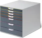 Durable Varicolor Drawer File 7 Draw, Grey, (760727)