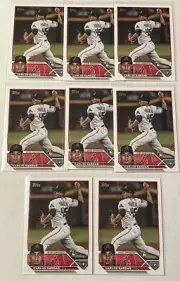 2023 Topps Update Carlos Vargas Rookie Lot x8 Base Diamondbacks