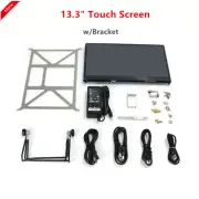 13.3" Touch Screen + Bracket For Raspberry Pi Ackerman Tracked 4WD Robot Car