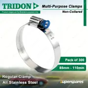 Tridon Multi-Purpose Regular Hose Clamps 85mm - 110mm Non-Collared 300pcs