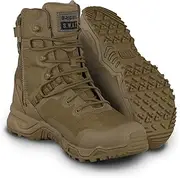 [Original S.W.A.T.] Original SWAT Alpha Fury 8" Side Zip Tactical Boot - High Performance Light Weight Duty Shoes - Airport Friendly - Black