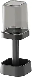 Toothbrush Holders, 8.5x2.5x3.3 Inch PP Dust-Proof Electric Toothbrush Holder with Grid Design and Drain Bottom, Height Adjustable Bathroom Organizers and Storage Bathroom Essentials