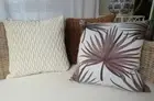 Home Mix & Match Browns Ivory Tans Velvet & Brocade Pillow Case Cushion Cover 45