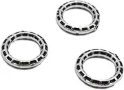 [BBDMind] 8 Sterling Silver Circle Bead Spacer 12mm, 925 Silver Round Bead Spacer, Ring Spacer for Bracelet Necklace, Jewelry Findings