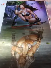 I Make Boys Cry #1 'Reflecting Pool' metal cover by artist CB Zane
