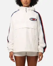 [TOMMY JEANS] Tommy Jeans Women's Tjw Archive Chicago Pullover Jacket Ancient White - Size S S Ancient White