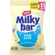 Milkybar White Choc 11 Mini Bars Share Pack 158g