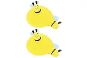 2x Fumfings 7cm Stretchy Bumble Bee/Hive Fidget Squishy Toy Kids 3y+ Yellow