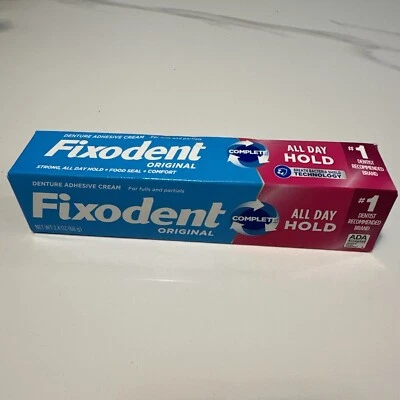 Fixodent Complete Original Denture Adhesive Cream, 2.4 oz, 1 Pack 68g