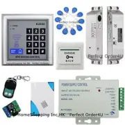 125KHz RFID Card+Password Door Access Control System+Door Drop Bolt Lock+Remote