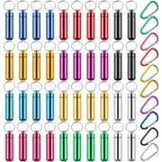 40 Pcs Aluminum Metal Pill Box Case Organizer Waterproof Mini Storage Contain...