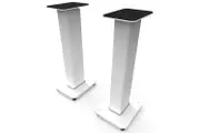 Kanto SX26W 26" Fillable Speaker Stands w Isolation Feet - Pair, White