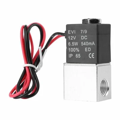 1/4" Inch Fast Response Electric Air Water Solenoid Valve 12V DC Normally Closed