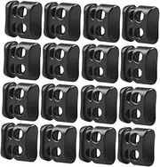 ULDIGI 5 Pack Plastic Cord Locks Double Hole Bag Stopper for Shoelace Drawstring Management Lightweight Secure