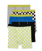 New Wonder Nation Boys Cotton Boxer Brief Underwear 5-Pack Size Medium (8)