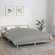vidaXL Weighted Blanket Grey Cotton 78.7 x 78.7 in Weighted Blanket