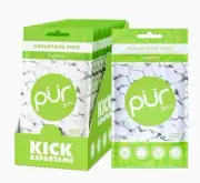PUR Xylitol Chewing Gum COOLMINT (55 Pieces, 12 Pack) Sugarless Vegan Pure