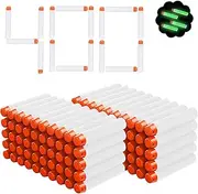 Airlab Darts Glow in The Dark for Nerf, 200 / 400 Glow-in-The Dark Refill Bullets Accessories for Nerf Refill Pack Toys for Outdoor and Family