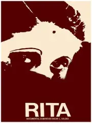 3040.Rita cuban documentary by Oscar Valdes Vintage Poster.Red Decorative Art.