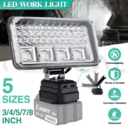 LED Work Light Torch 2 USB Camping Workshop Flashlight For Makita 18V Battery