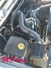 All BLACK COATED Air Intake Kit For 05-10 Jeep Cherokee Commander 3.7 *LONG* (for: Jeep)