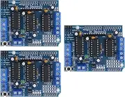 YINETTECH 3pcs L293D DC Motor Driver Module Shield Stepper Aideepen Motor Control Shield Module Stepper Motor Drive Shield Expansion Board