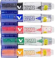 Pilot Begreen V Board Master Whiteboard Marker 5-Pieces Set with Magnetic Holder