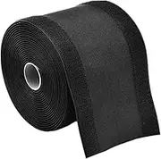 CAXUSD Black Cable Cover Floor Cable Management Protector Hook and Loop Tape for Wire Hider