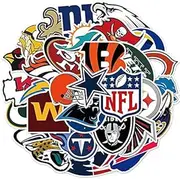 NFL American Football Vinyl Matt Finish Stickers Decals for Laptops Phones Cases Walls Luggage Books - 34 Stickers