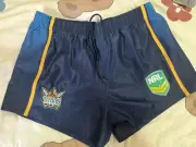 Gold Coast Titans NRL Tidwell Gym Running Footy Shorts Mens Large