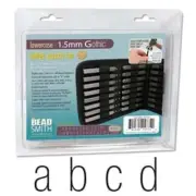 27 Piece Lowercase Gothic Alphabet Letters 1.5mm Punch Set For Stamping Metal
