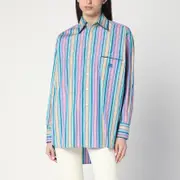 [ETRO] Multi-coloured Striped Cotton Shirt 42 IT Multicolor