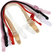 [WATIIFUFU] Adjustable Bra Strap Holders 6 Pieces Non-slip Shoulder Straps Buckles for Sports Running Climbing and Exercise