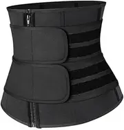 [DEARMAMY] Waist Trainer Belly Corset Abdominal for Postnatal Elastic Comfortable Size l Body Shaping Belt Black