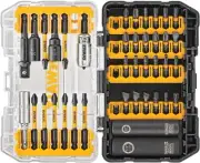 Dewalt Extended FlexTorq Zone Impact Driver Bit Set 40-Piece with Clear Lid Case