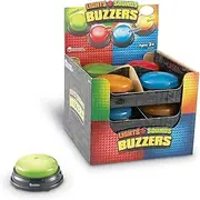 Learning Resources Lights and Sounds Buzzers, Game Show Buzzers, Classroom Supplies, Set of 12, Ages 3+