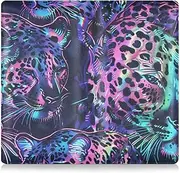 [Amooorous] Holographic Leopard Premium Leather Toursuit car registration and insurance card holder Wallet Accessories Case for Driver License, Cards & Essential Documents