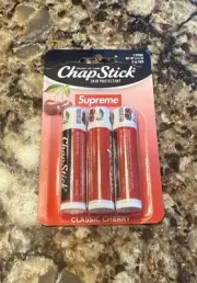 Supreme Chapstick (3 Pack) Classic Cherry Flavor Brand New Authentic SS22