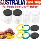16 OZ Handle Cup &4 Lid &4 Circle Replacement Part for Magic Bullet 250W Blender
