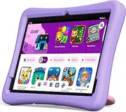 plimpton Children's Tablet 10 Inch Tablets for Children with Android 14 Octa Core, 4GB RAM + 64GB ROM (1TB TF) with Child Lock App, 6000mAh, Wi-Fi, BT 5.3, Kids Tablet with Eva Case - Purple