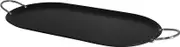 IMUSA USA IMU-52015 C/S Oval Comal Griddle, Black, 17"